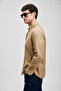 Miguel Men's Basic Shirt Regular Fit Camel Hair - 4