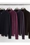 Gencc Quality Koor Sport Burgundy Diving Fabric Plain Oversize Women's Sweatshirt - 3