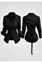Women's Slim Fit Waist-Tied Stylish Shirt with Tie Back
