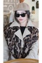 Leopard Patterned Cotton Brown Shawl