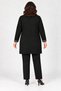 Plus Size Cardigan with Glitter on the Collar and Cuffs - 3