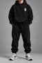Last Window Unisex Oversize 3 Thread Count Raster Cotton Printed Tracksuit Set - 2