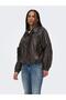15373805 Onlmını Faux Leather Jacket Cc Otw Women's Jacket