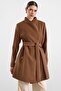 Punto Detailed Large Size Coat Taba 3192 - 2