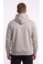 Men's Stone Color Cold Weather Resistant Hooded 3 Thread Sweatshirt with Side Pockets - 2