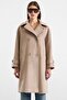 Reglan Sleeve Double-Breasted Large Size Coat Stone 3189 - 4