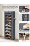 10-Tier Shoe Tower Rack with Cover 27-Pair Space Saving Shoe Storage Organizer Grey - 5