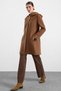 Snap Detailed Detachable Hooded Coat Taba 3190 - 3