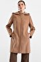 Snap Detailed Detachable Hooded Coat Kamel 3190