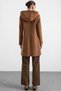 Snap Detailed Detachable Hooded Coat Taba 3190 - 7