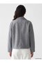 Gray Oversize Women's Cashmere Coat - 5