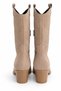Suede Embroidered Western Cowboy Boots Mink - 3