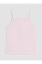 Pink Square Collar Girl's Undershirt 2-Piece - 4