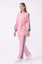 Padded Jeans Garnished Set 46065 - Pink
