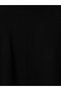 Black half turtleneck women's knit tunic - 6