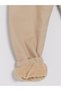 Beige Fleece Lined Boys' Jogger Pants - 4
