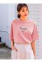 Thousand Suprem T-Shirt - Pink Printed Oversize Crew Neck Short Sleeve T-Shirt