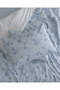 Honorine Double 100% Cotton Ranforce Printed Bed Sheet and Duvet Cover Set - Blue - 5