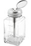 Push Down Empty Bottle, Lockable Pump Dispenser Bottle, 180ml Clear Glass Push Down Dispenser Bottle