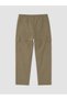 Khaki Relax Fit Men's Cargo Pants - 6