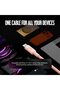 كابل شحن ومزامنة USB-A إلى USB-C بطول 2 متر - كابل شحن سريع ونقل بيانات للهواتف الذكية والأجهزة اللوحية وأجهزة الكمبيوتر المحمولة، N - 4