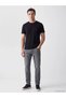 Black Slim Fit 100% Cotton Men's T-Shirt - 2