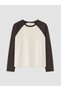 Ecru 100% cotton women's t-shirt