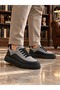 Kb-X12 Kuback Black Gray Detailed Casual Men's Shoes - 6