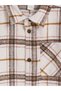 Beige Plaid Gabardine Boys' Shirt - 2