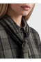 Green Scarf Collar Plaid Women's Lumberjack Shirt - 3