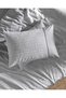 Pierette Single 100% Cotton Coco Crep Printed Bed Sheet and Duvet Cover Set - Gray - 8