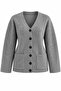 Gray Double Pocket Thessaloniki Cardigan - 2Y04622