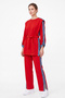 Padded Jeans Garnished Set 46065 - Red - 4