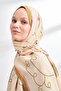 Floral Archive Fiora Pattern Shawl - Oil Green