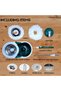 Floating Spin Mop with Wheels, 180° Rotating Bucket System 24cm Mop Head - 2