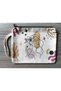 Beige Color Canvas Fabric Front Back Patterned Multi-Purpose Makeup / Beach / Travel Bag 18*22 cm - 3