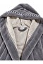 Hooded Bamboo Bathrobe with Piping - 5