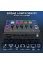 خلاط صوتي للألعاب، خلاط صوتي للكمبيوتر مع إضاءة RGB للبث المباشر، واجهة ميكروفون XLR، تحكم فردي في مستوى الصوت - 5