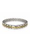Dm-Sb-002-Sg08 Silver Gold Color 21 cm Men's Steel Bracelet