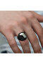 Silver Eagle Head Figured Men's Ring - 3