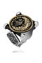 Silver Kadem-I Şerif Detailed Ottoman Coat of Arms Men's Ring - 2