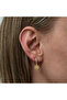 Gold Snowflake Women's Earrings with Silver Dangles - 3