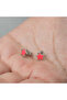 Silver Phosphorescent Pink Star Earrings - 3