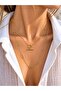 Oval Model Gold Design Necklace - 2