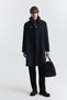 High Collar Metal Buttoned Trench Coat - 3