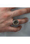 Silver Arabic Hasbiyallah Written Men's Ring - 8