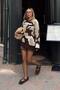 Abstract Patterned Oversize Soft Textured Women's Knitted Sweater - 5