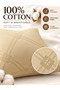 Bedsheet Set, Beige Pinstripe Pattern, 100% Cotton, 125 GSM - 5