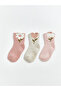 Esvab • Modern & Distinctive Floral Baby Girl Socks 3-Piece Set