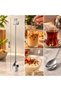 Hb Life Silver Color Cat Figured Long Drink Spoon 21 cm – Coffee, Latte, Tea and Dessert Spoon - 3